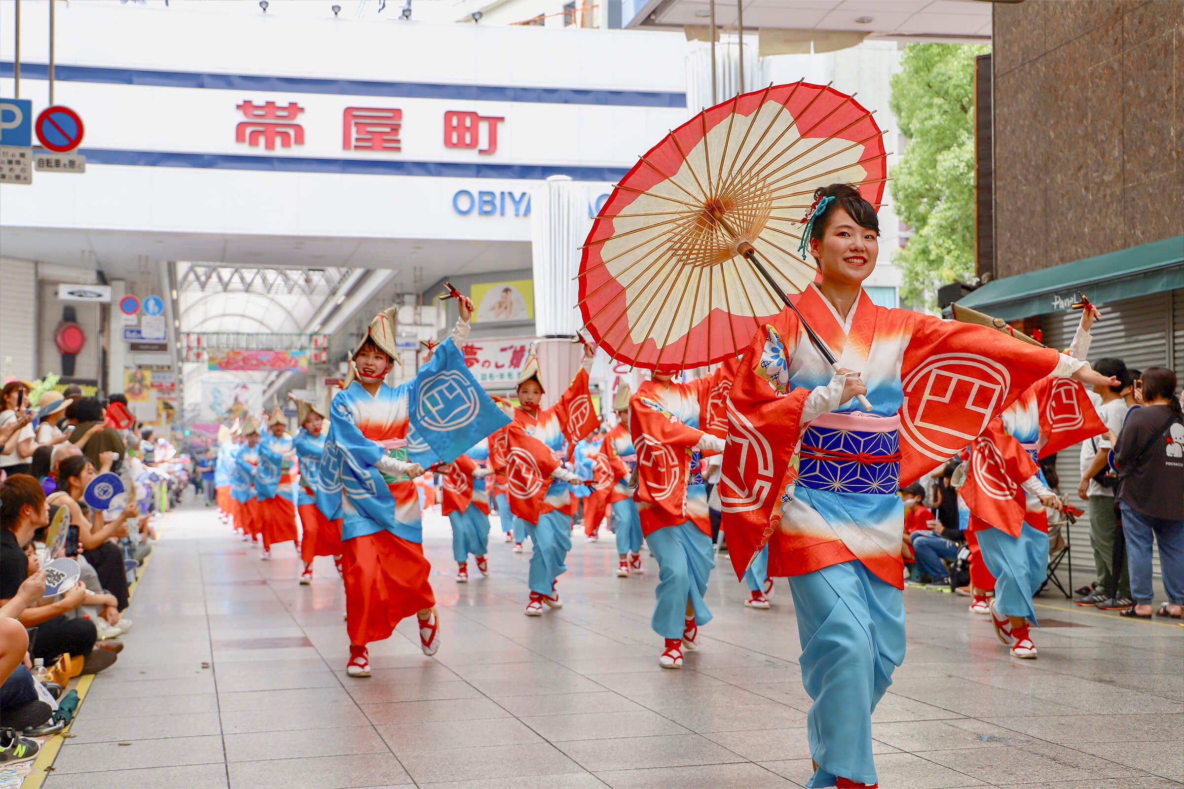 よさこい祭り 帯屋町演舞場