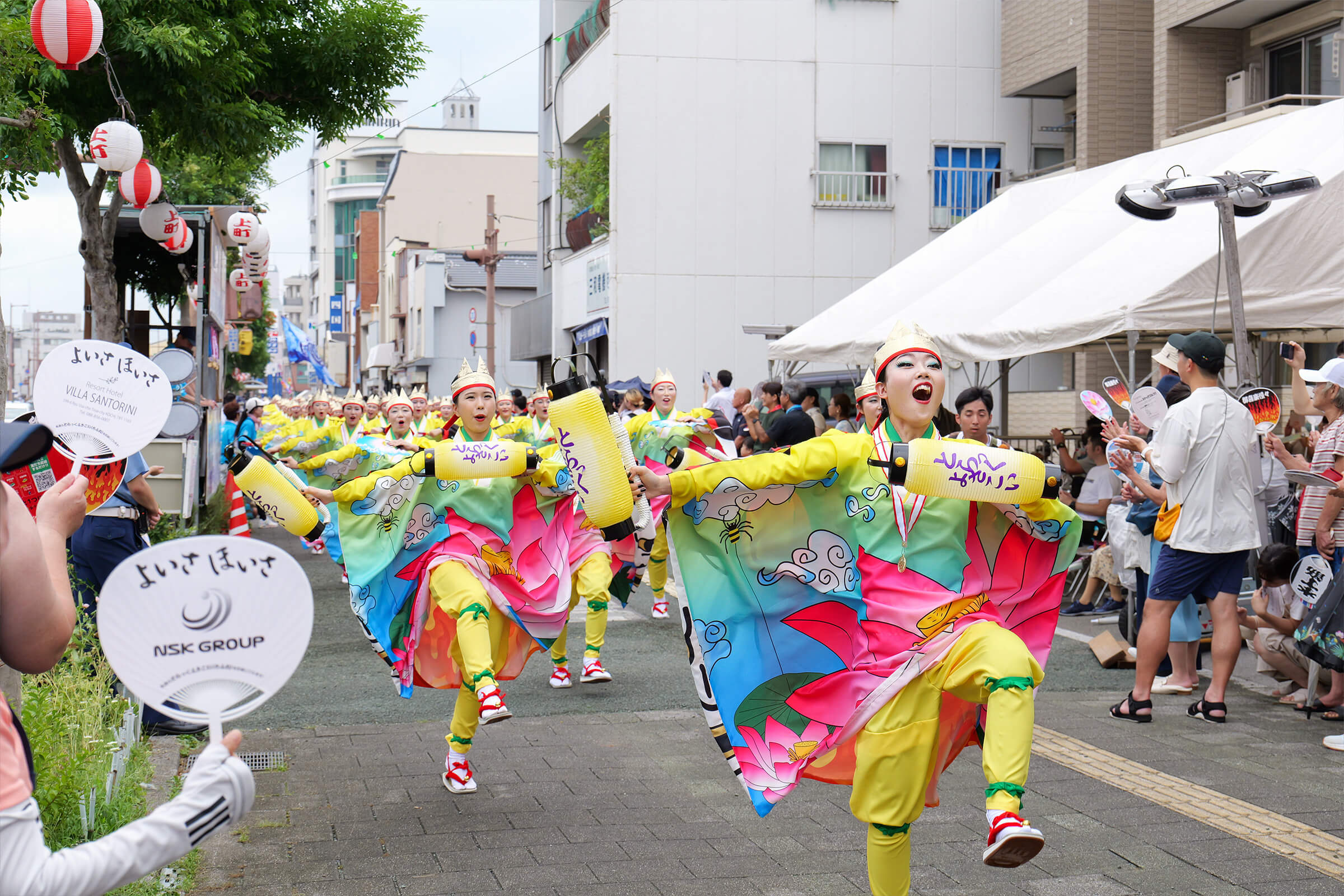 よさこい祭り 上町競演場