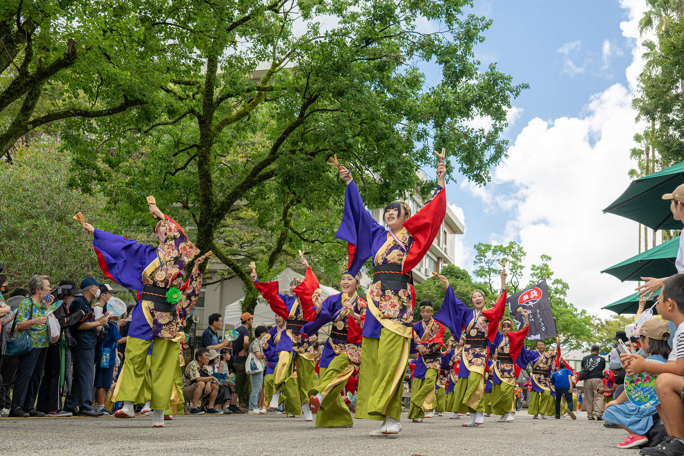 よさこい祭り 高知大学演舞場